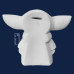 Cofre Baby Yoda Grogu 17cm Gesso Cru 