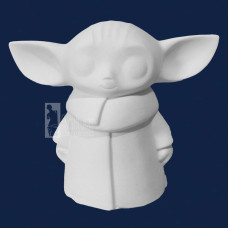 Cofre Baby Yoda Grogu 17cm Gesso Cru 