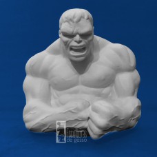 Cofre do Hulk Gesso Cru 17cm