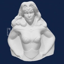 Cofre Mulher Maravilha 18cm Gesso Cru