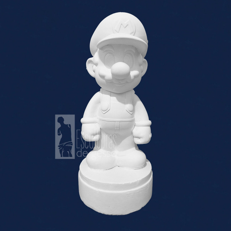 Cofre Super Mario 27cm Gesso Cru 