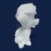 Cofre Patrulha Canina Marshal 29cm Gesso Cru
