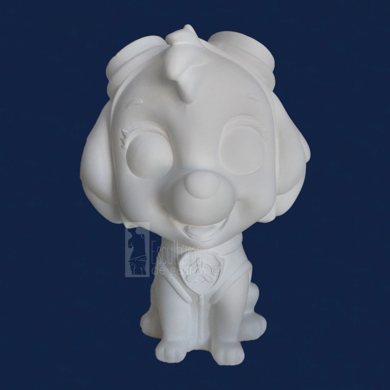 Cofre Patrulha Canina Skye 29cm Gesso Cru