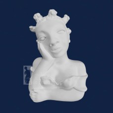 Namoradeira Tererê Gesso Cru 16cm