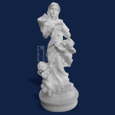 Imagem Nossa Senhora Desatadora de Nós 16cm Gesso Cru