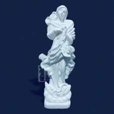 Imagem Nossa Senhora Desatadora de Nós 21cm Gesso Cru
