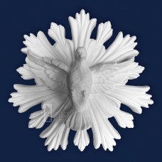 Divino Espírito Santo com Esplendor 24cm Gesso Cru