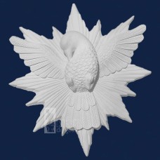 Divino Espírito Santo com Esplendor 37cm Gesso Cru