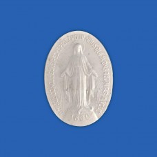 Medalha Nossa Senhora das Graças 6cm gesso Cru