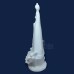 Imagem Nossa Senhora Aparecida com Flores 21cm Gesso Cru